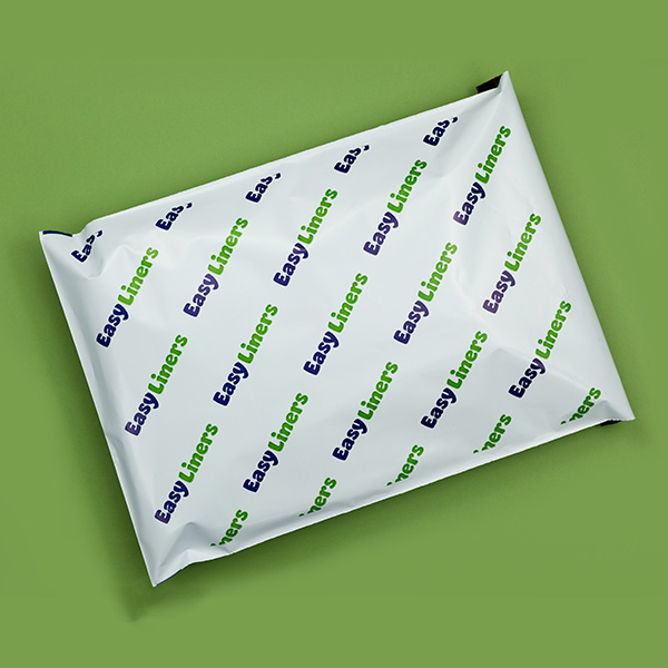 White Logo Patterned Printed Postal Bag Ideal for eCommerce