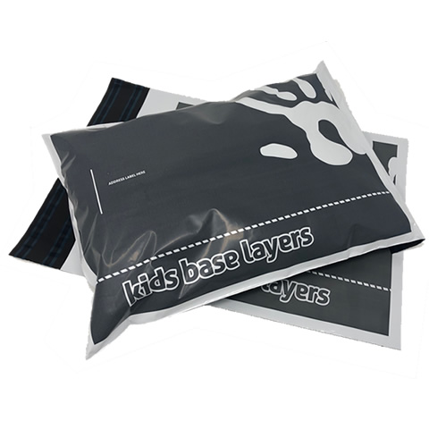 Charcoal and White  Mailing Bag with Logo