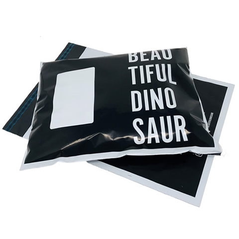 Black and White Mailing Bag with bold branding