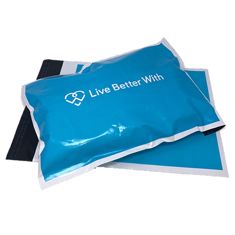 Striking Blue Bespoke Printed Mailing Bag Striking Blue Bespoke Printed Mailing Bag