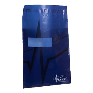 Blue Printed Mailing Bag with Address Window Blue Printed Mailing Bag with Address Window