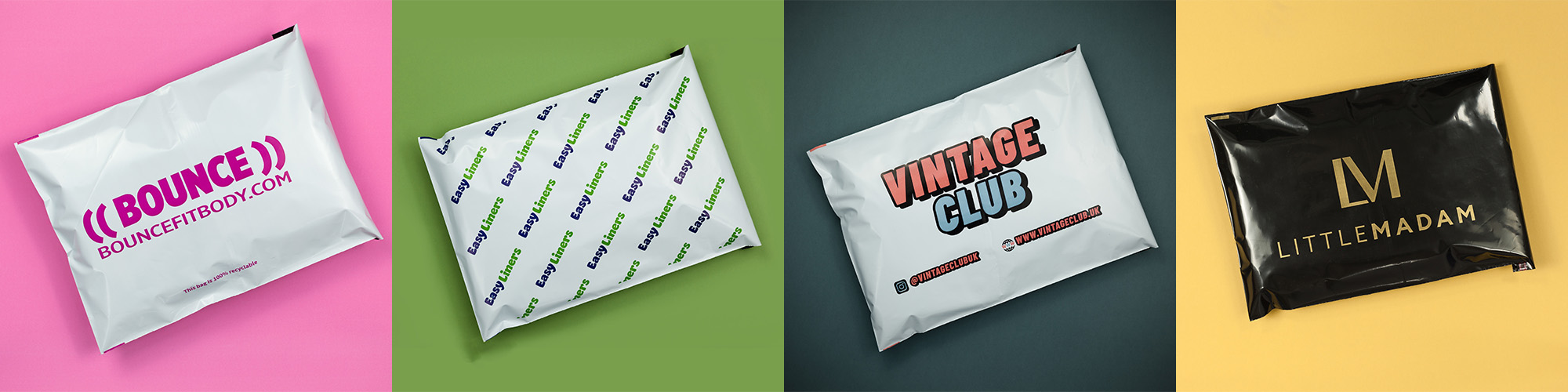 A selection of Printed Mailing Bags