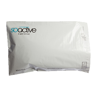 White and Turquoise Printed Mailing Bag White and Turquoise Printed Mailing Bag